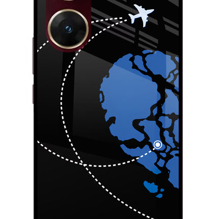 Love Orbit Vivo V29E Glass Case Back Cover by Casekaro