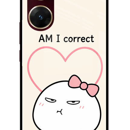 Always Right Vivo V29E Glass Case Back Cover by Casekaro