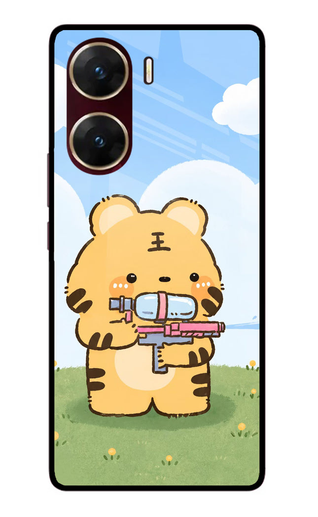 Tiger Treat Vivo V29E Glass Case