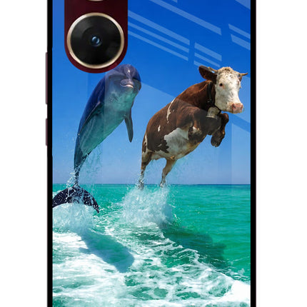 Dolphin vs Cow Vivo V29E Glass Case