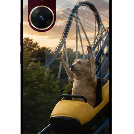 Rollercoaster Dog Vivo V29E Glass Case