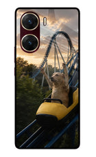 Rollercoaster Dog Vivo V29E Glass Case