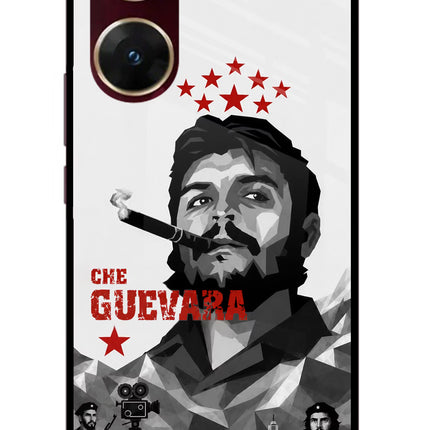 Che Guevara Iconic Vivo V29E Glass Case Back Cover by Casekaro