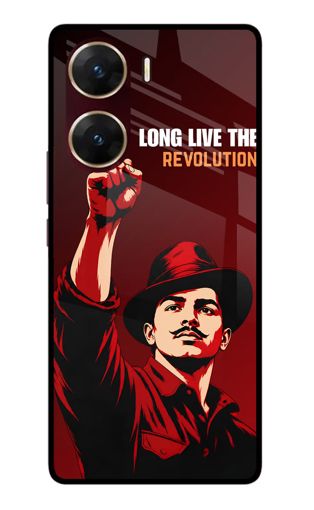 Bhagat Singh Revolution Vivo V29E Glass Case