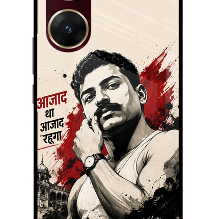 Chandrashekhar Azad Fearless Vivo V29E Glass Case Back Cover by Casekaro