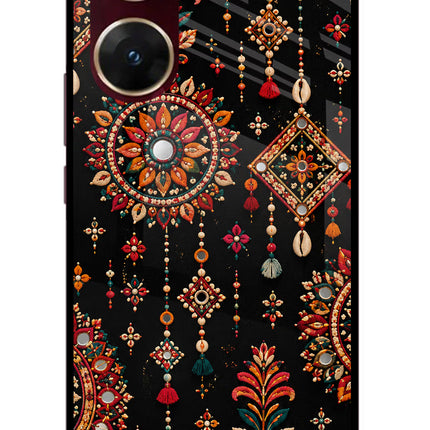 Boho Noir Vivo V29E Glass Case