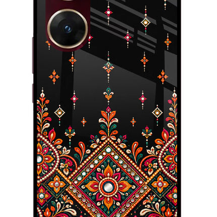 Noir Mehfil Vivo V29E Glass Case