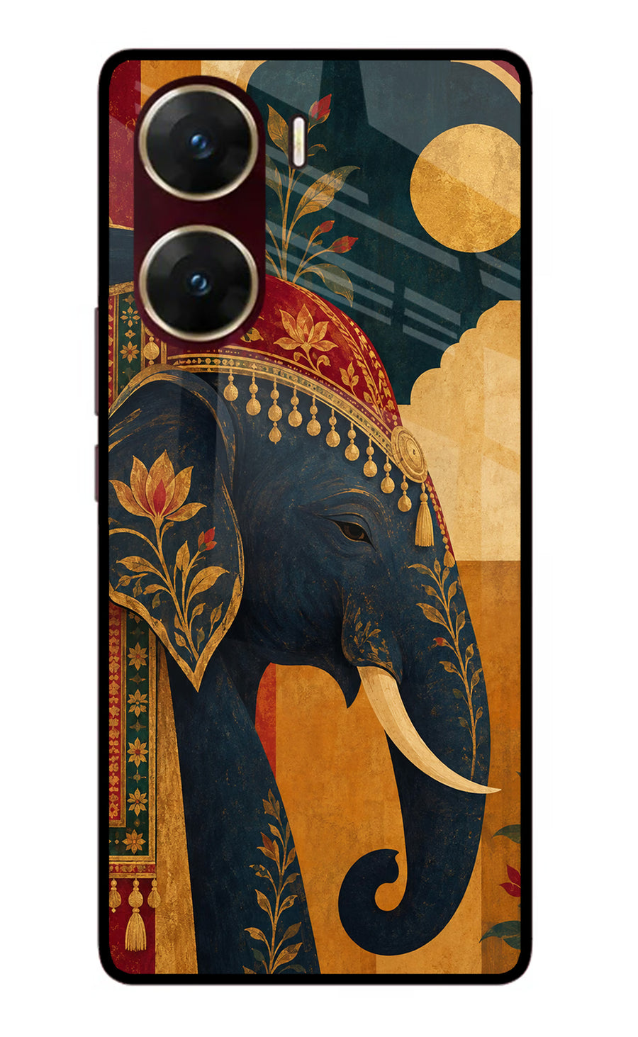 Royal Elephant Vivo V29E Back Cover, Glass case