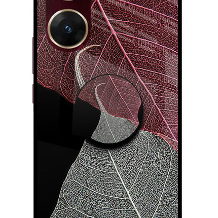Leaf Pattern Vivo V29E Pop Case by Casekaro