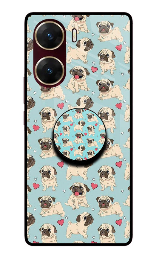 Pug Dog Vivo V29E Glass Case