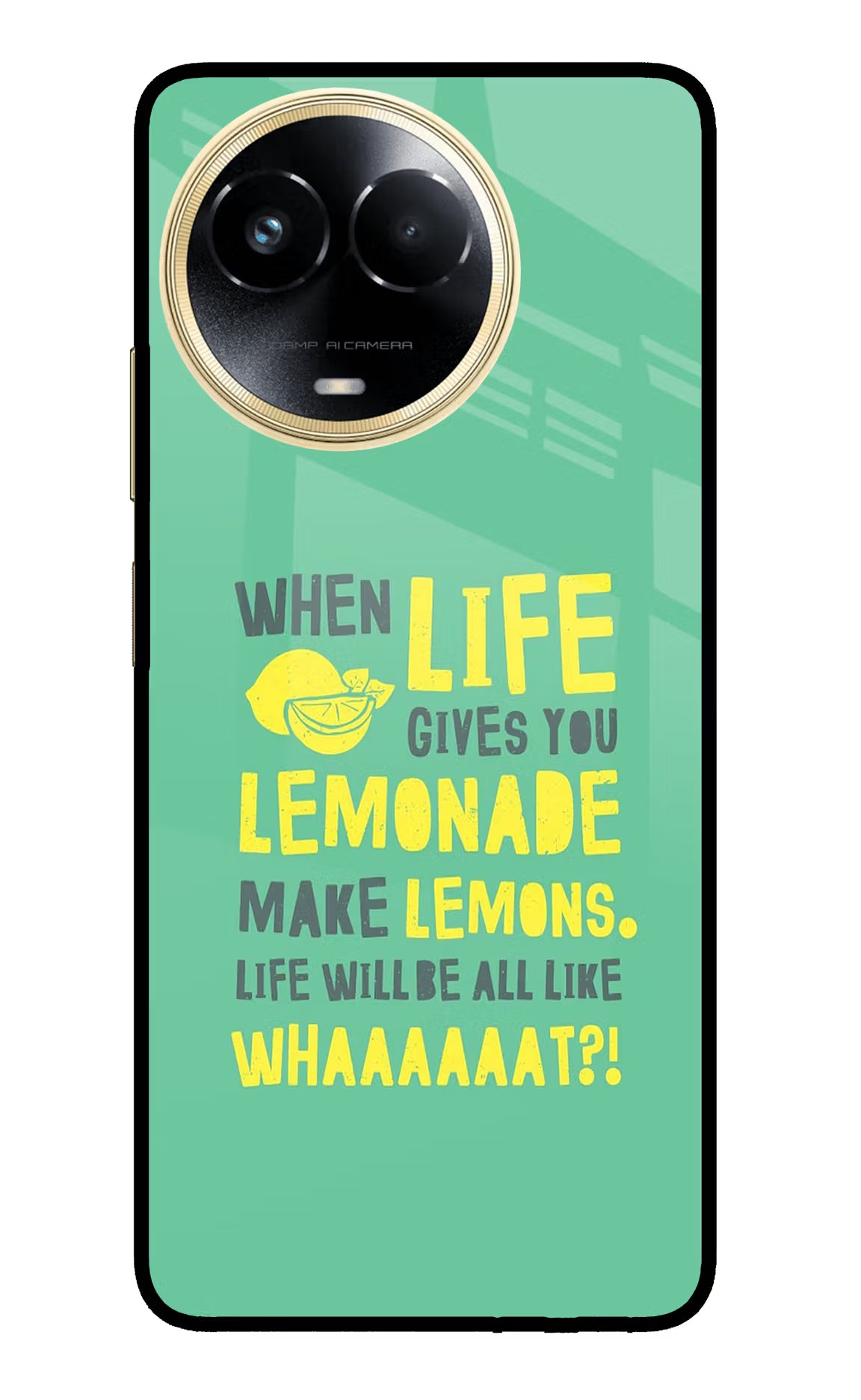 Quote Realme 11 5G/11X 5G/C67 Glass Case Back Cover by Casekaro