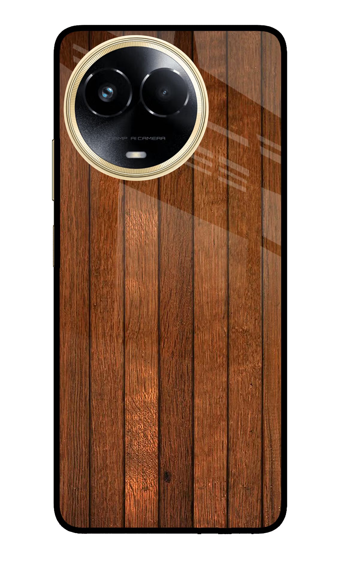 Wooden Artwork Bands Realme 11 5G/11X 5G/C67 Glass Case