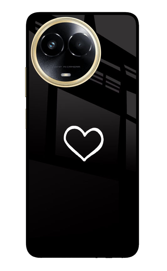 Heart Realme 11 5G/11X 5G/C67 Glass Case