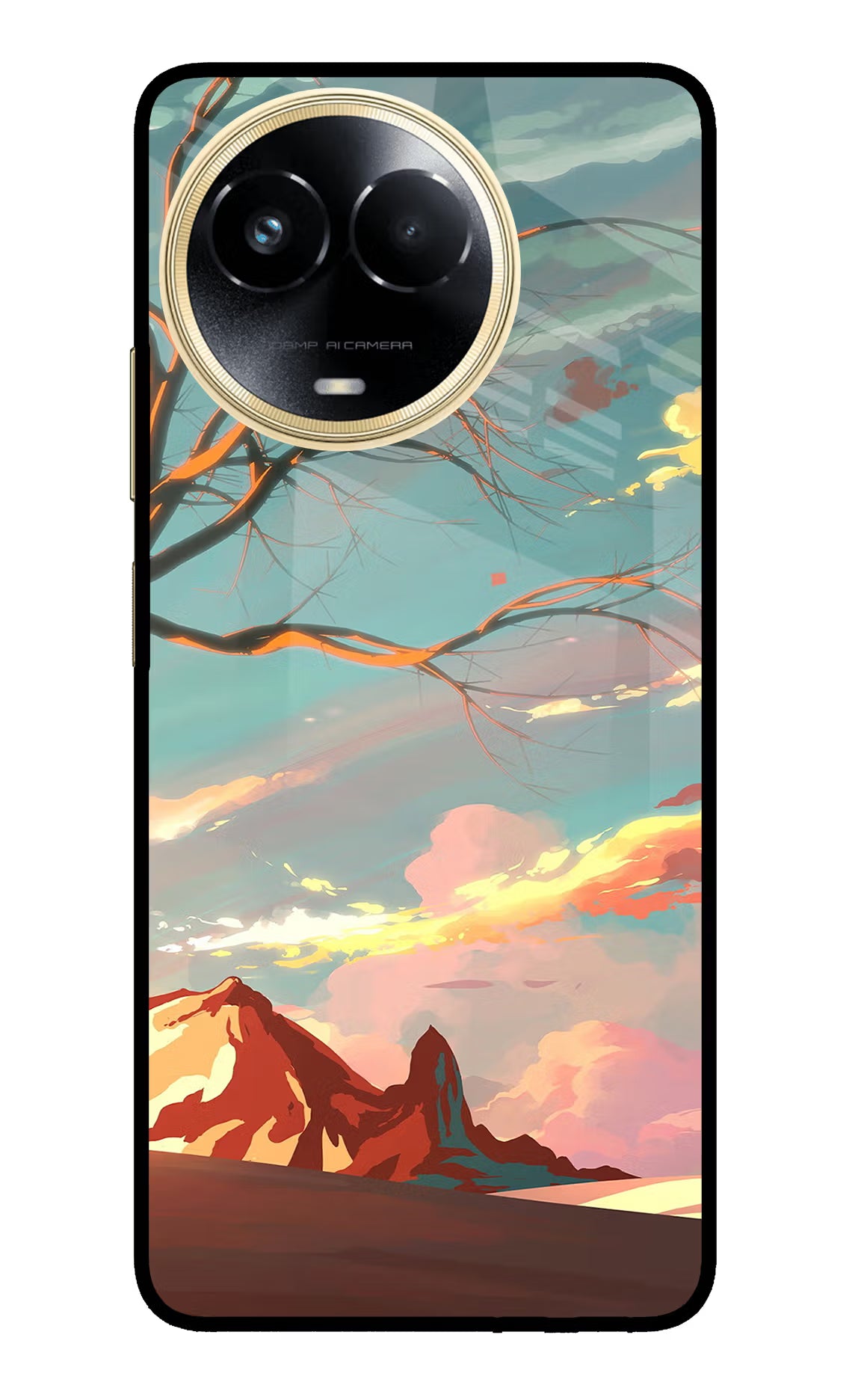 Scenery Realme 11 5G/11X 5G/C67 Glass Case Back Cover by Casekaro