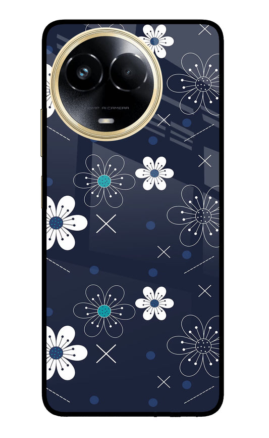 Flowers Realme 11 5G/11X 5G/C67 Glass Case