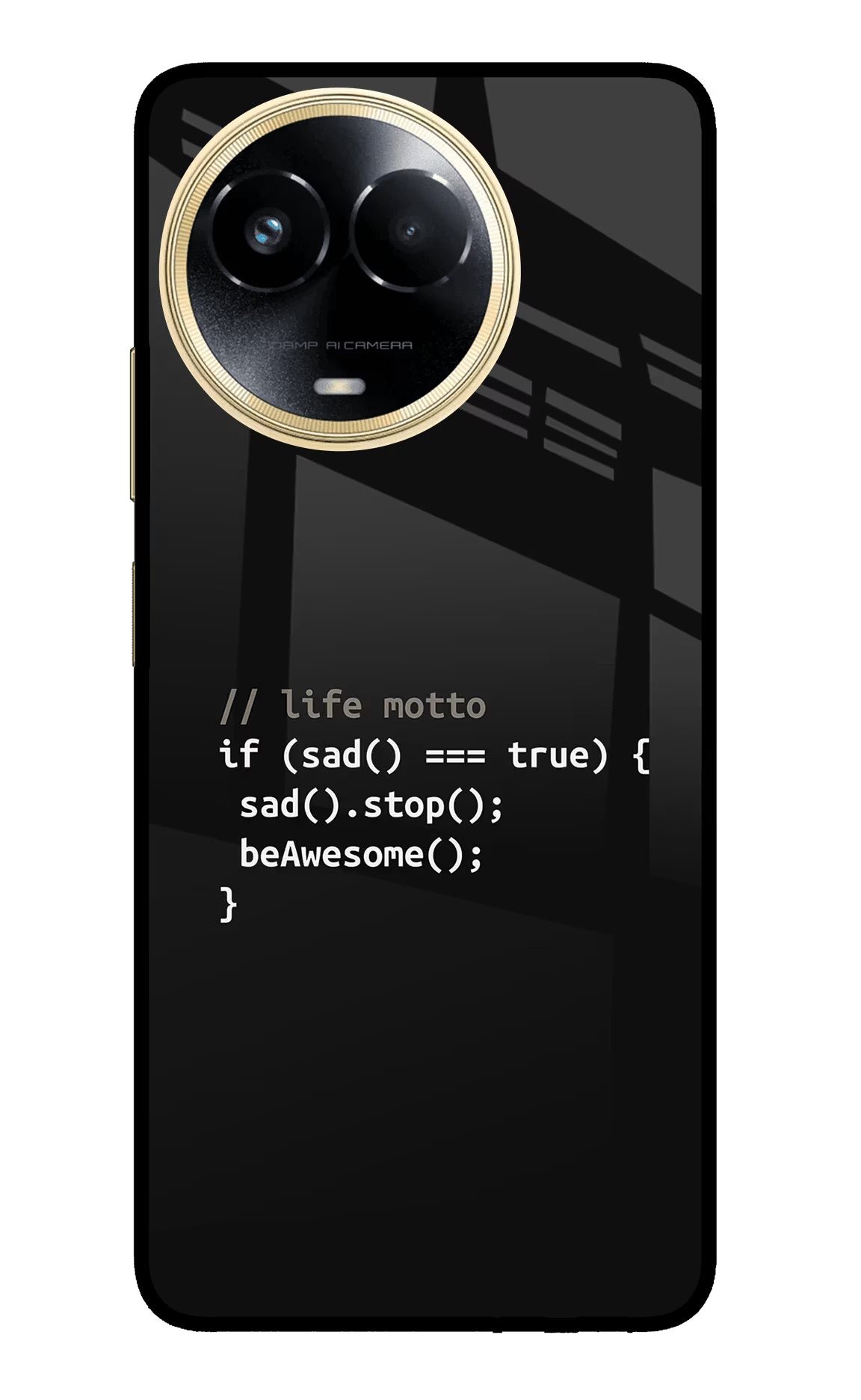 Life Motto Code Realme 11 5G/11X 5G/C67 Glass Case