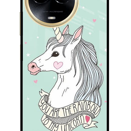 Unicorn Wallpaper Realme 11 5G/11X 5G/C67 Glass Case
