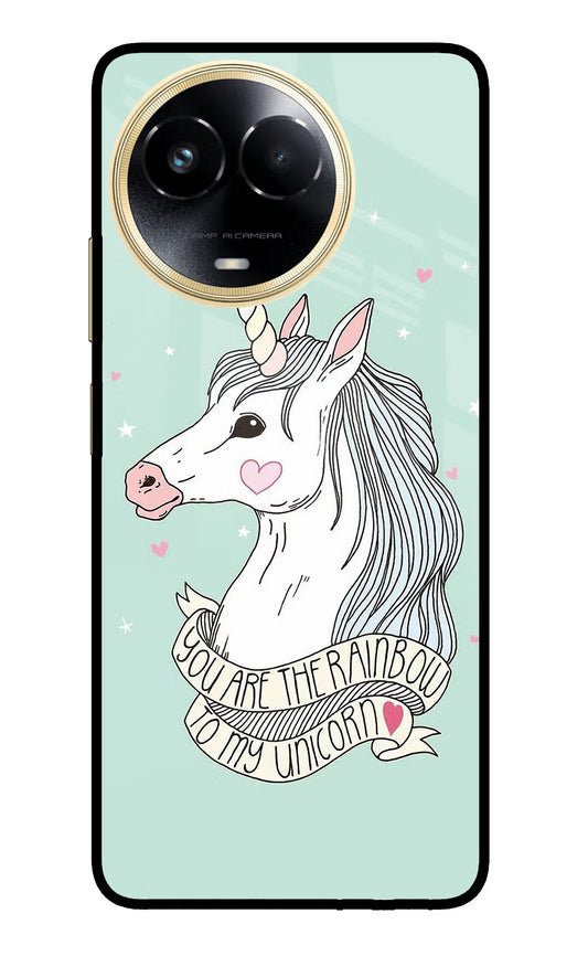 Unicorn Wallpaper Realme 11 5G/11X 5G/C67 Glass Case