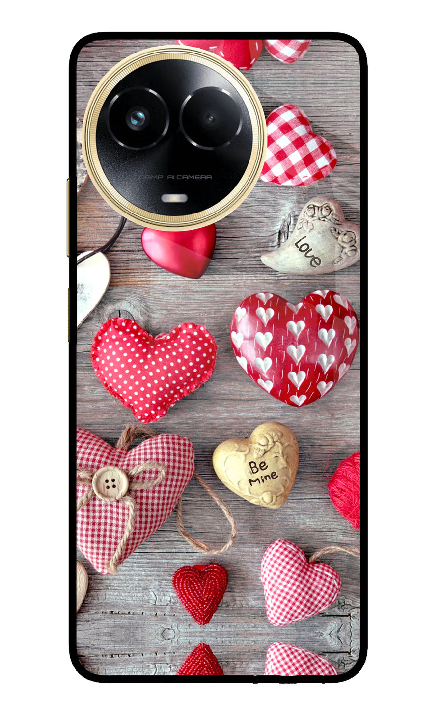 Love Wallpaper Realme 11 5G/11X 5G/C67 Back Cover, Metal case