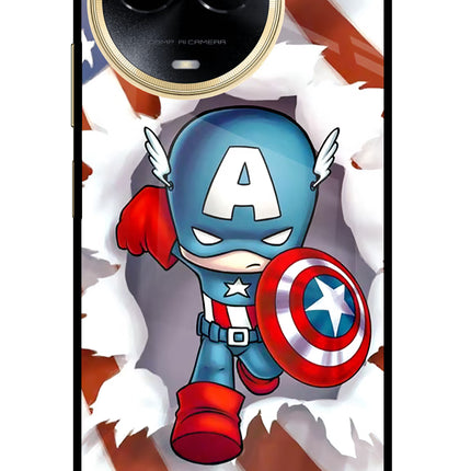 Captain America Realme 11 5G/11X 5G/C67 Glass Case