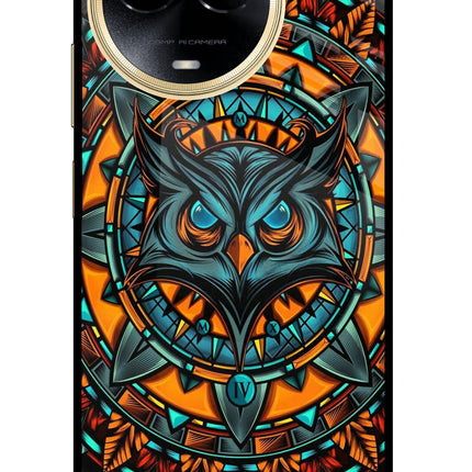 Angry Owl Art Realme 11 5G/11X 5G/C67 Glass Case