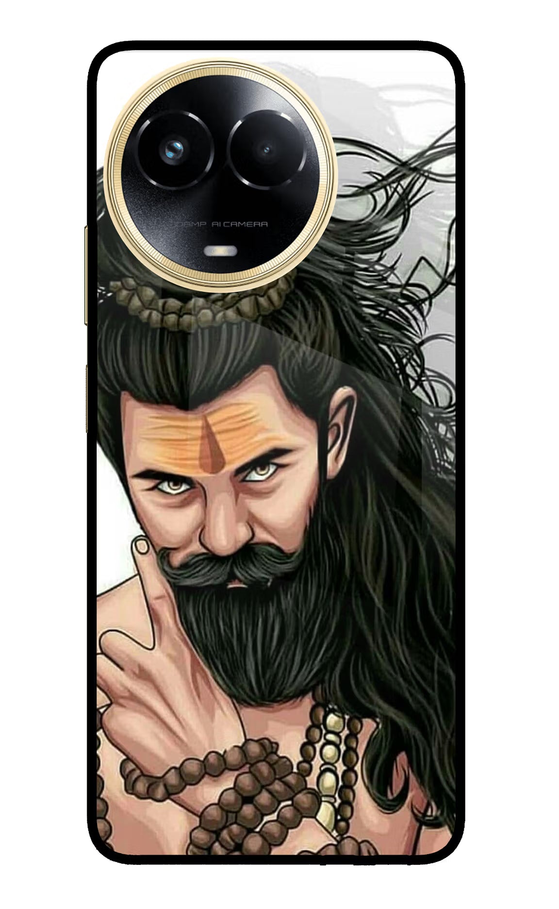 Mahadev Realme 11 5G/11X 5G/C67 Glass Case Back Cover by Casekaro