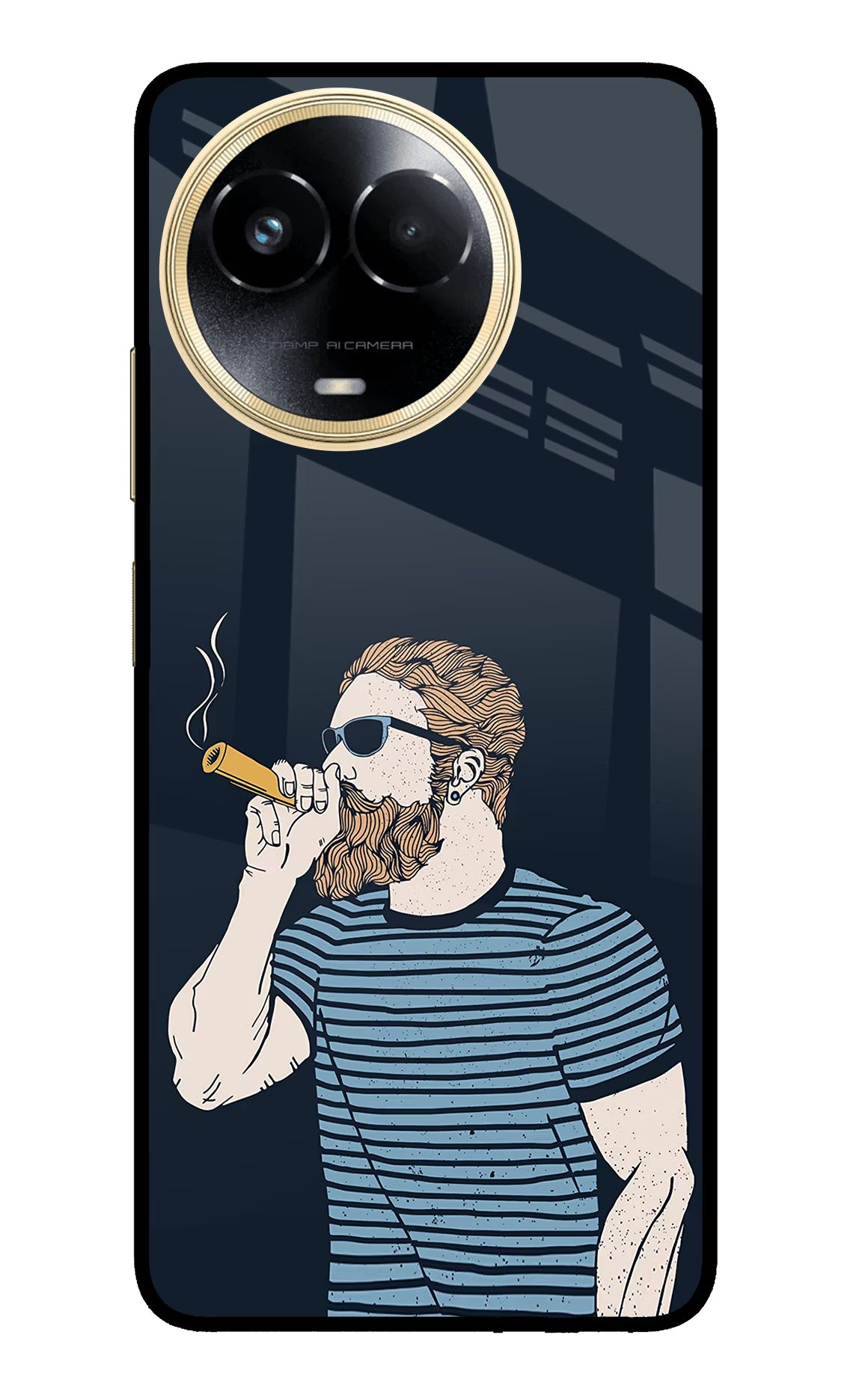 Smoking Realme 11 5G/11X 5G/C67 Glass Case Back Cover by Casekaro