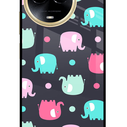 Elephants Realme 11 5G/11X 5G/C67 Glass Case