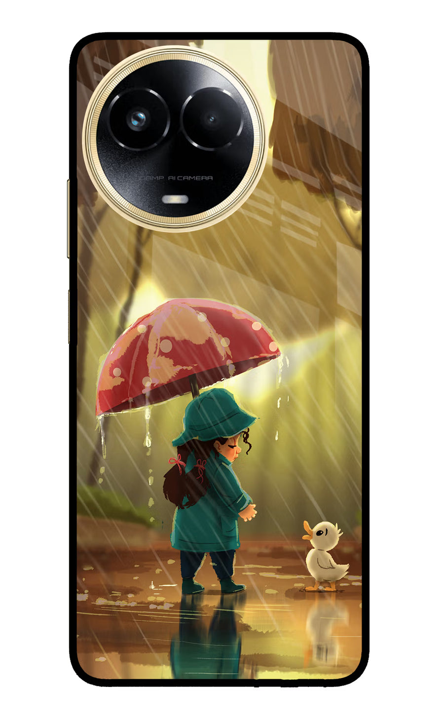 Rainy Day Realme 11 5G/11X 5G/C67 Back Cover, Metal case