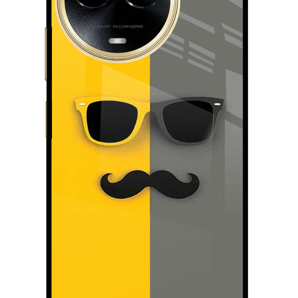 Sunglasses with Mustache Realme 11 5G/11X 5G/C67 Glass Case