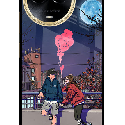 Chilling Couple Realme 11 5G/11X 5G/C67 Glass Case