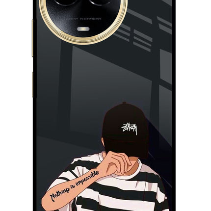 Aesthetic Boy Realme 11 5G/11X 5G/C67 Glass Case