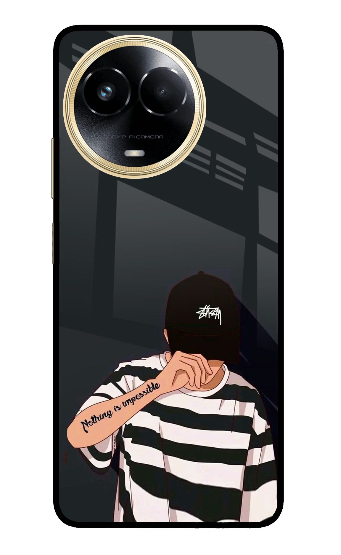 Aesthetic Boy Realme 11 5G/11X 5G/C67 Glass Case