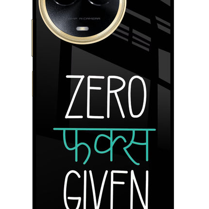Zero Fucks Given Realme 11 5G/11X 5G/C67 Glass Case