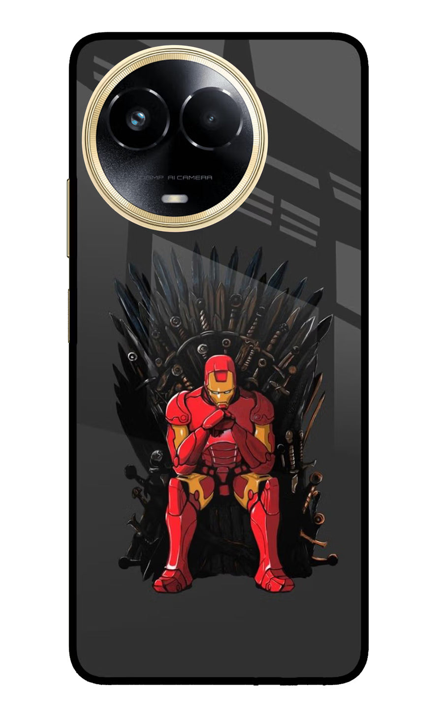 Ironman Throne Realme 11 5G/11X 5G/C67 Back Cover, Metal case