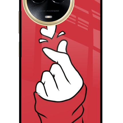 Korean Love Sign Realme 11 5G/11X 5G/C67 Glass Case