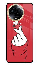 Korean Love Sign Realme 11 5G/11X 5G/C67 Glass Case
