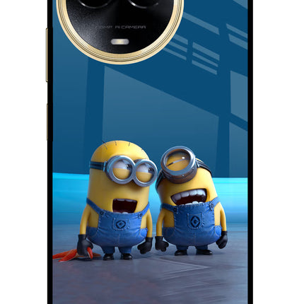 Minion Laughing Realme 11 5G/11X 5G/C67 Glass Case
