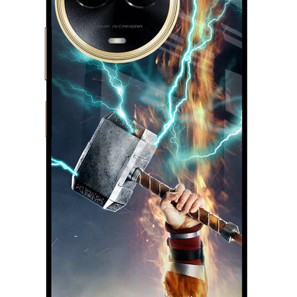 Thor Hammer Mjolnir Realme 11 5G/11X 5G/C67 Glass Case