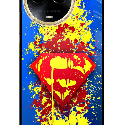 Superman logo Realme 11 5G/11X 5G/C67 Glass Case