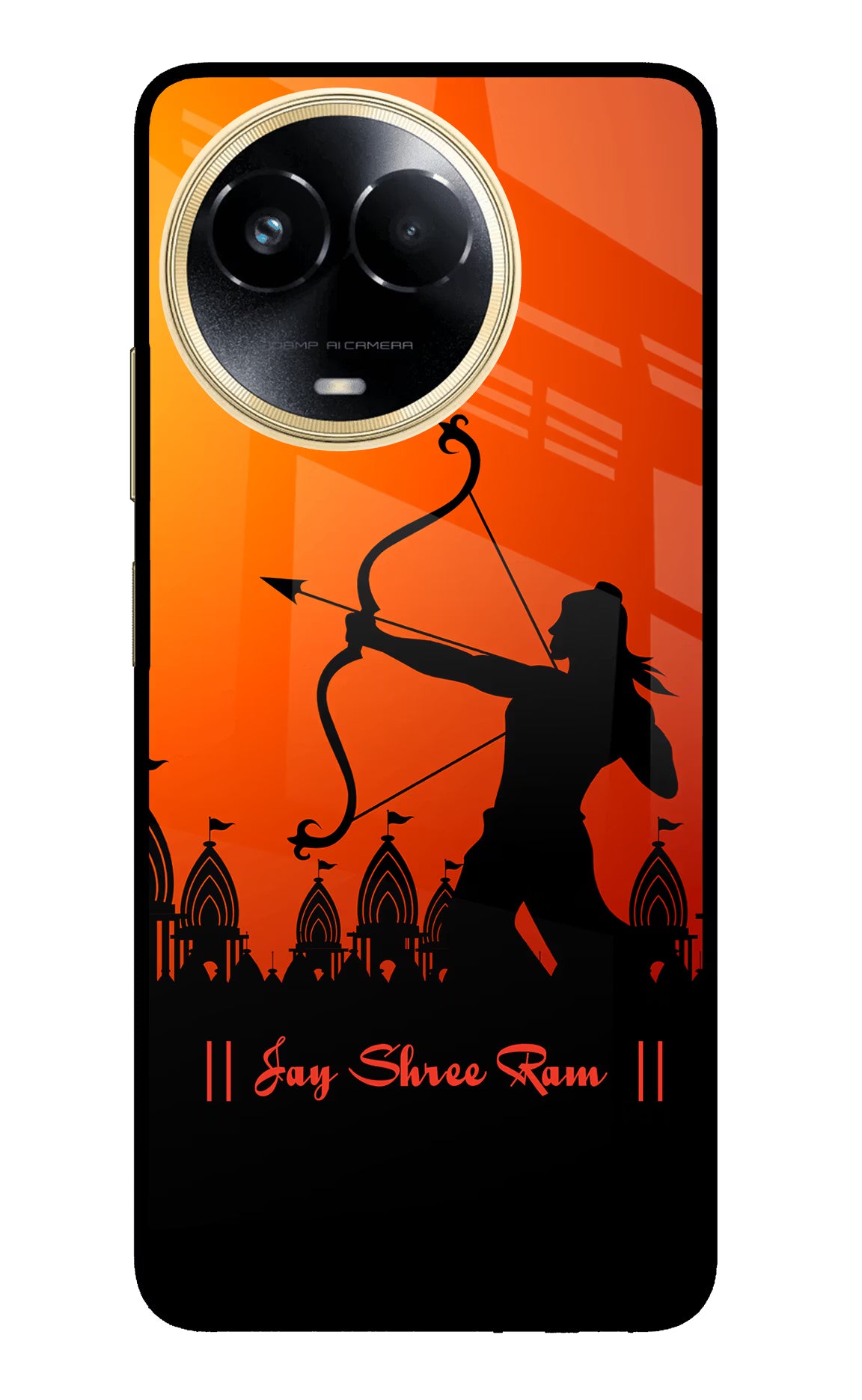 Lord Ram - 4 Realme 11 5G/11X 5G/C67 Glass Case Back Cover by Casekaro