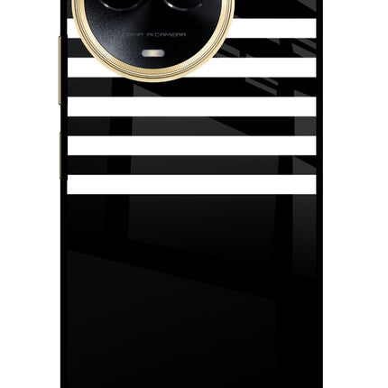 Black and White Print Realme 11 5G/11X 5G/C67 Glass Case