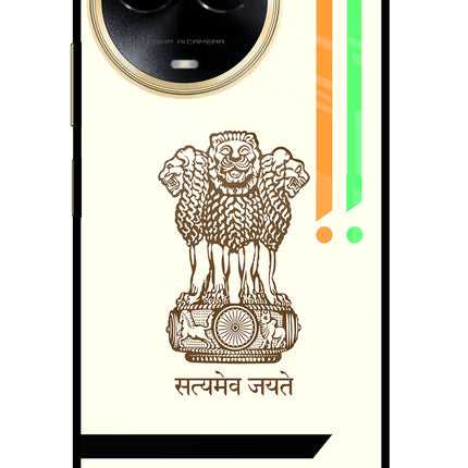 Satyamev Jayate Brown Logo Realme 11 5G/11X 5G/C67 Glass Case