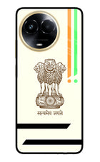 Satyamev Jayate Brown Logo Realme 11 5G/11X 5G/C67 Glass Case