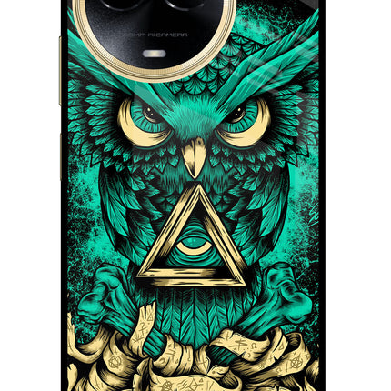 Green Owl Realme 11 5G/11X 5G/C67 Glass Case