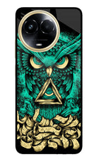 Green Owl Realme 11 5G/11X 5G/C67 Glass Case