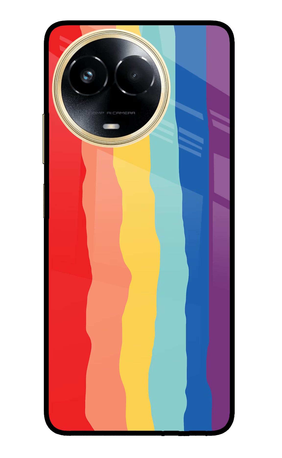 Rainbow Realme 11 5G/11X 5G/C67 Glass Case