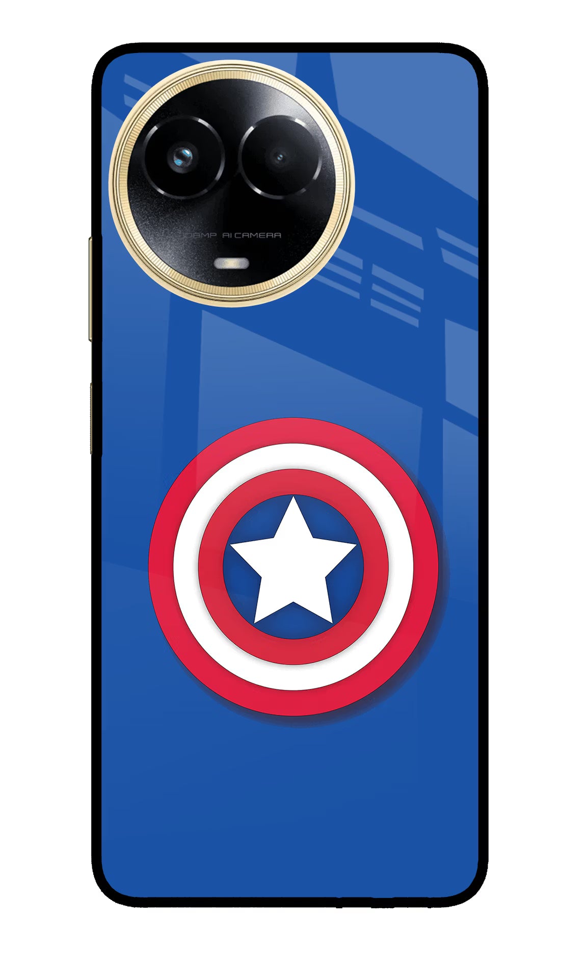 Shield Realme 11 5G/11X 5G/C67 Glass Case Back Cover by Casekaro