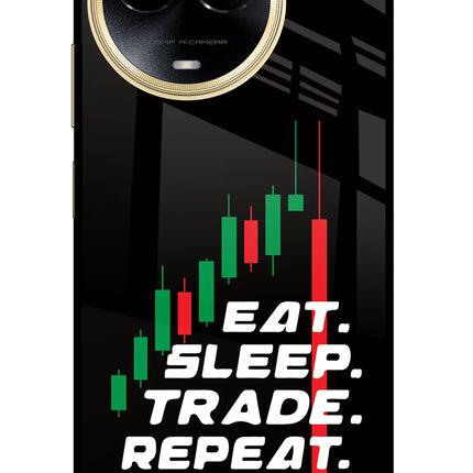 Eat Sleep Trade Repeat Realme 11 5G/11X 5G/C67 Glass Case