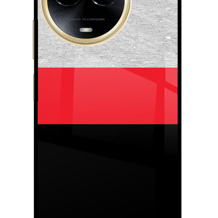 Tri Color Pattern Realme 11 5G/11X 5G/C67 Glass Case